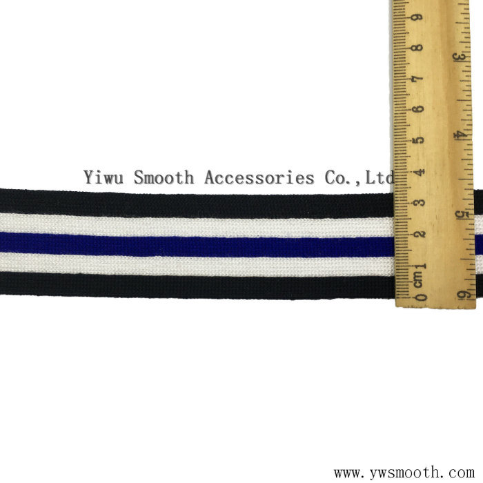 Garment Fashion Wide Straps Cotton Color Stripe Three Webbing Ribbon