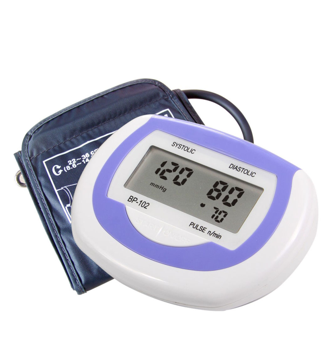 Fully Automatic Upper Arm Digital Blood Pressure Monitor with AC Adapter