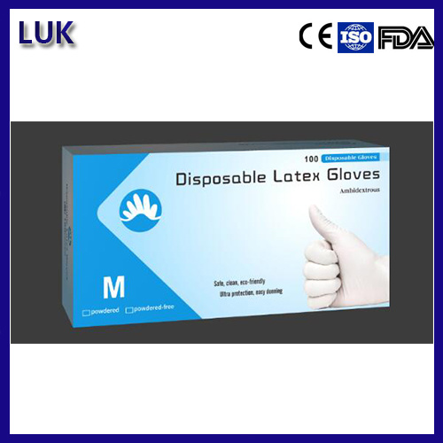 9 Inch Latex Medical Surgical Disposable Examination Gloves