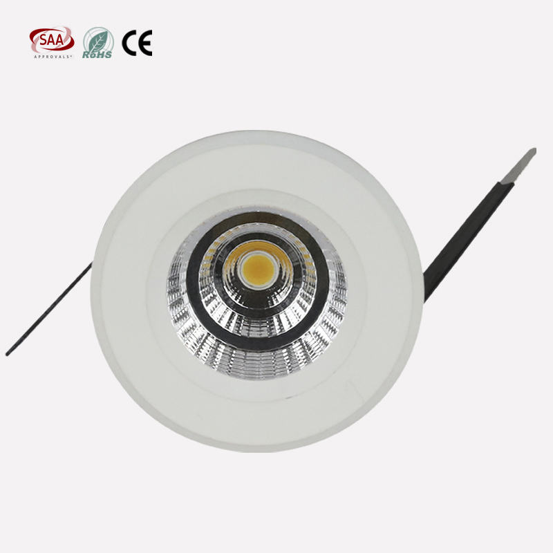 Energy Saving 5W 7W 60mm Cutout 3000K Warm White Mini COB Downlights Flicker Free for Store Lighting