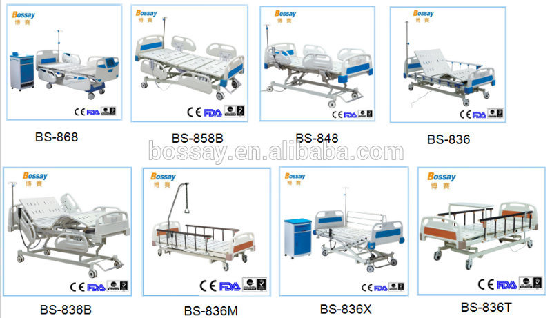 Stainless Steel 3 Functions Manual Bed