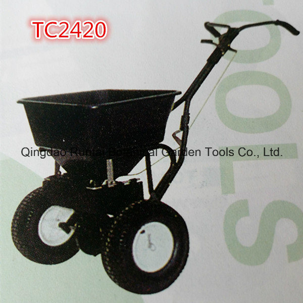 Black Two Wheels Steel Garden Tool Cart