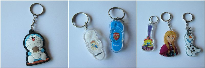 Custom Personalized Soft PVC Key Chain for Promotion Gifts