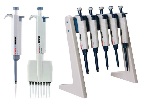 Adjustable 8/12 Channels Pipette, Pipettor for Laboratory Use