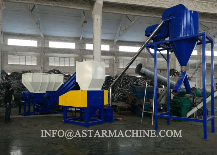 Car Truck Double Shaft Waste Tire Shredding Machine Manufacture