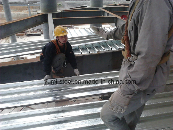 Galvanized and Corrugated Steel Closed Type Floor Decking Sheet