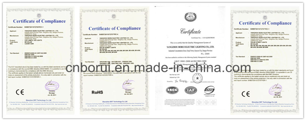 10 Years Warranty Ce TUV Certified 10W-120W LED Solar Street Lights