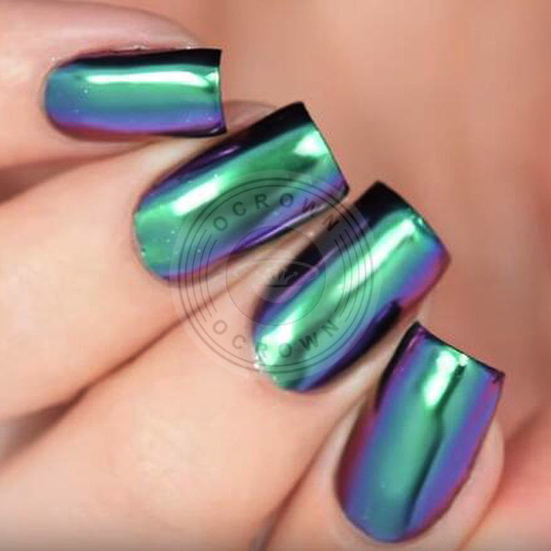 Shining Mirror Chrome Chameleon Color Change Gel Polish Pearl Pigment