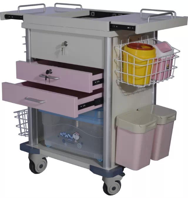 Medical Apparatus Anesthetic Trolley Anesthesia Cart Hospital Cabinet