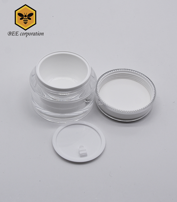 Cosmetic Cream Jar Plastic Jar with Lid (BUZ-50)