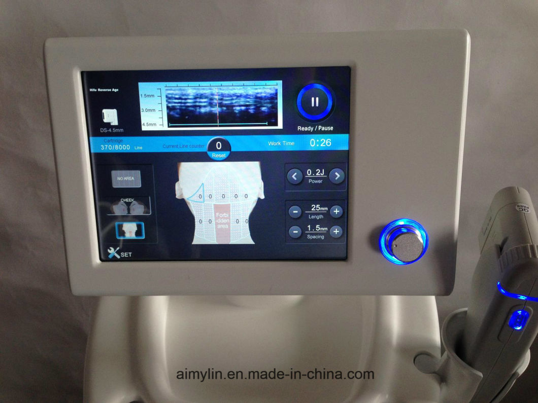 2018 Newest Skin Tightening Wrinkle Removal Hifu Korea Machine for Beauty Salon Used