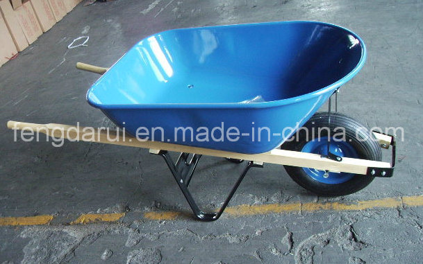 Wood Handle Pneumatic Durable Wheelbarrow (WB6601)