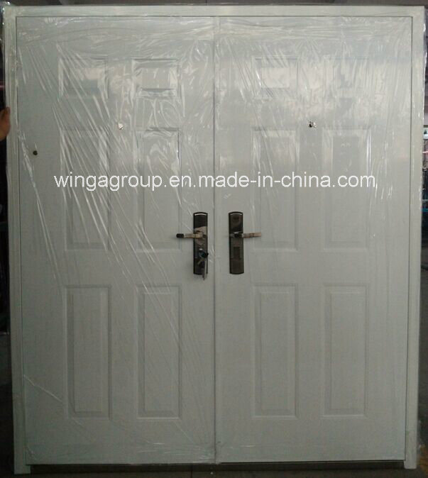 Window Shool Using Iron Exterior Metal Security Steel Door (W-S-114)