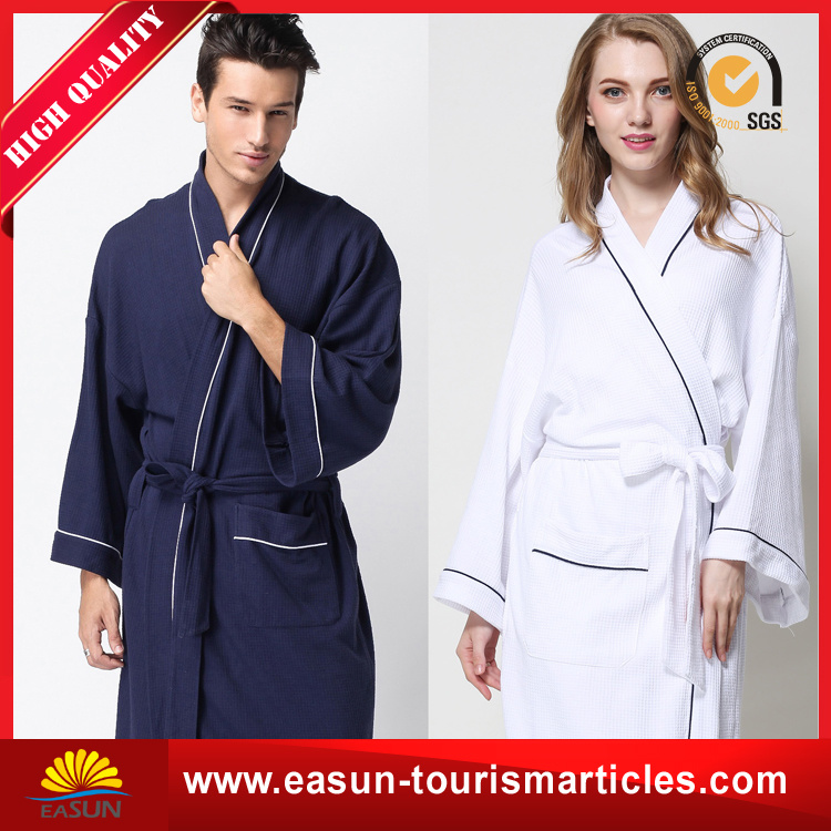 Hotel Quick Dry Waffle Bathrobe for Men and Women