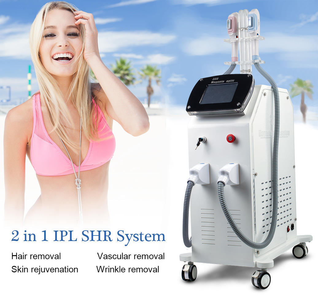Fast Hair Removal 360magneto Opt IPL Shr Laser Beauty Machine
