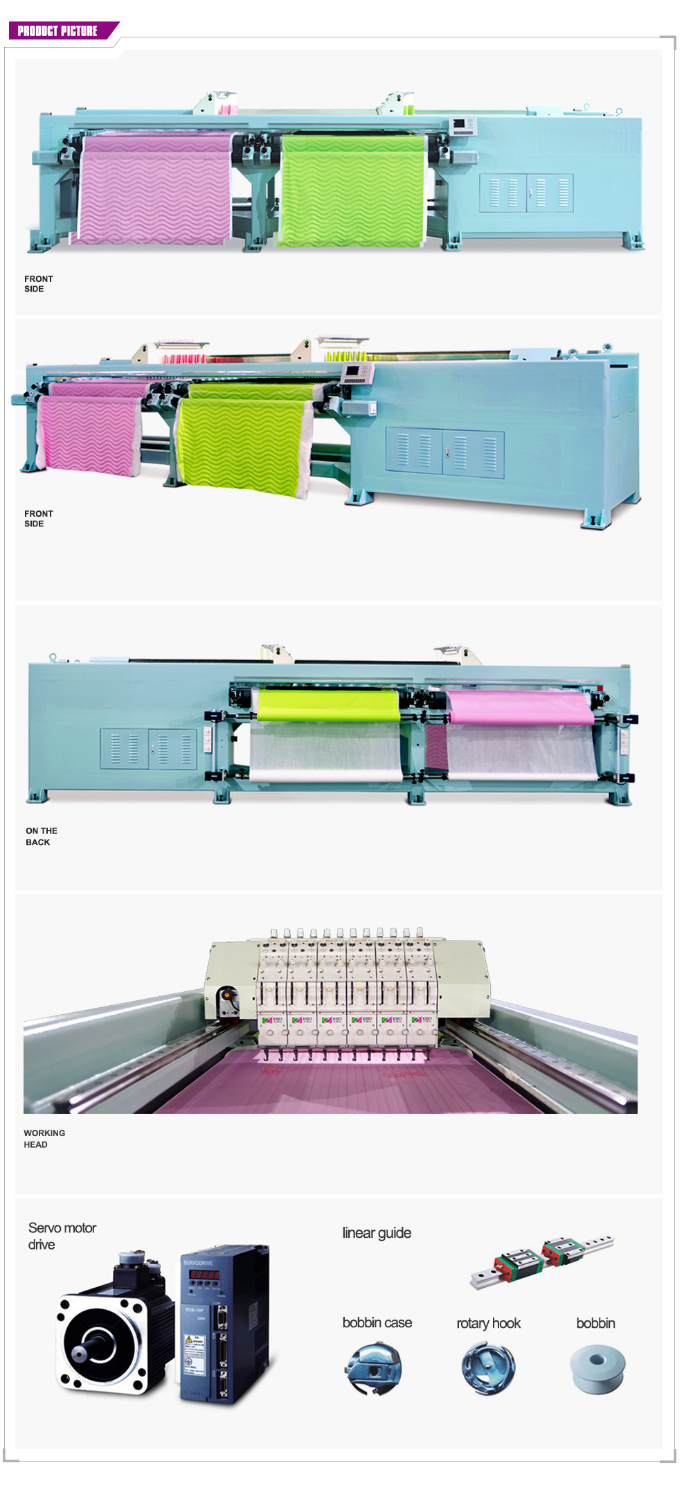 Horizontal Quilting Embroidery Machine (double width)