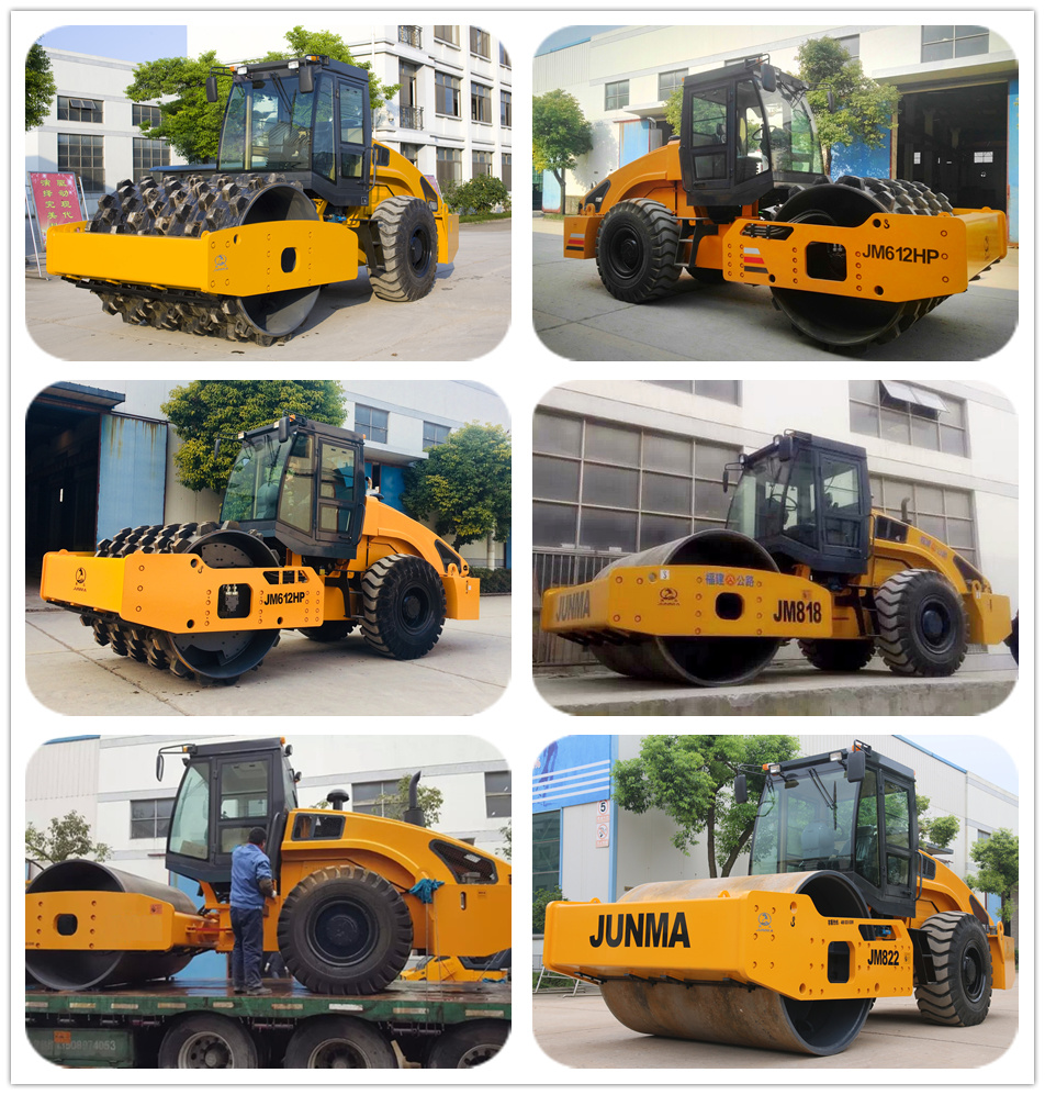 10-22 Ton Single Drum Road Roller with Removable Padfoot (JM816P)