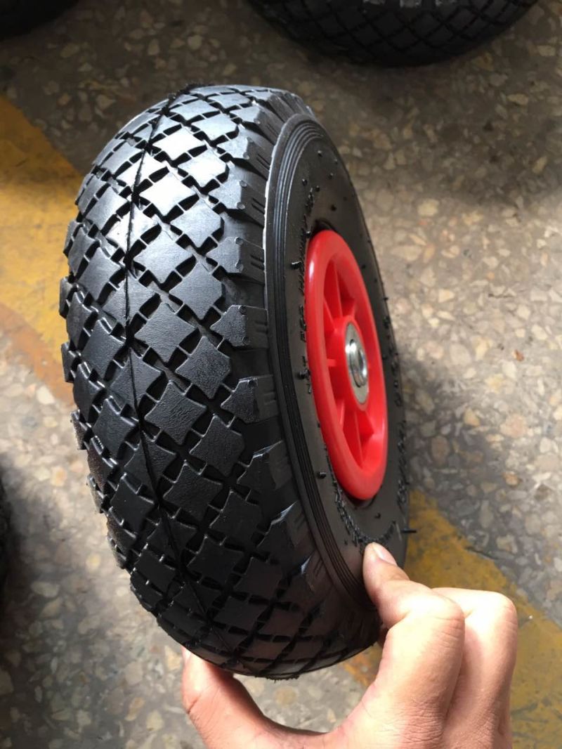 3.00-8 Hot Sale Pneumatic Rubber Wheel Tyre with Inner Tube and Rim