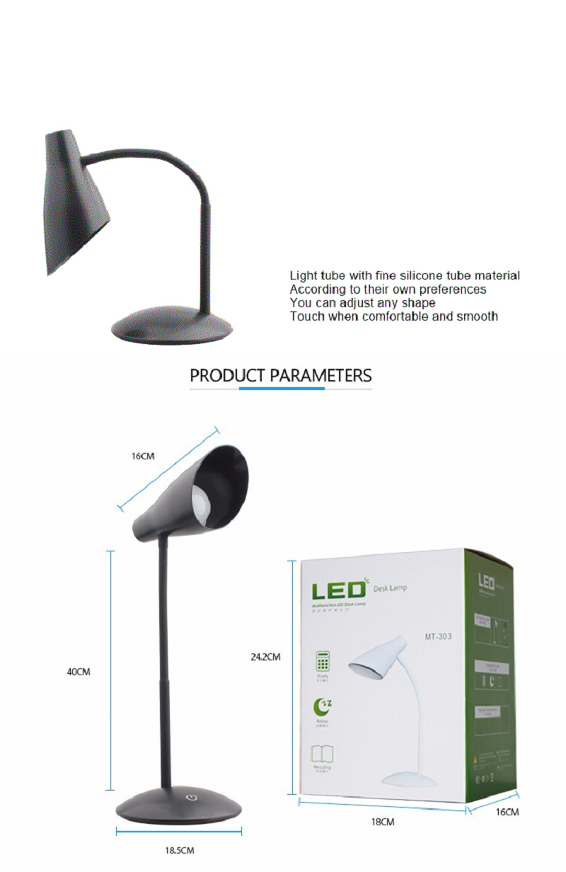 LED Table Light 3.7V/1200mAh Modern Touch LED Rechargeable Portable Reading Table Lamps LED Desk Light LED Light