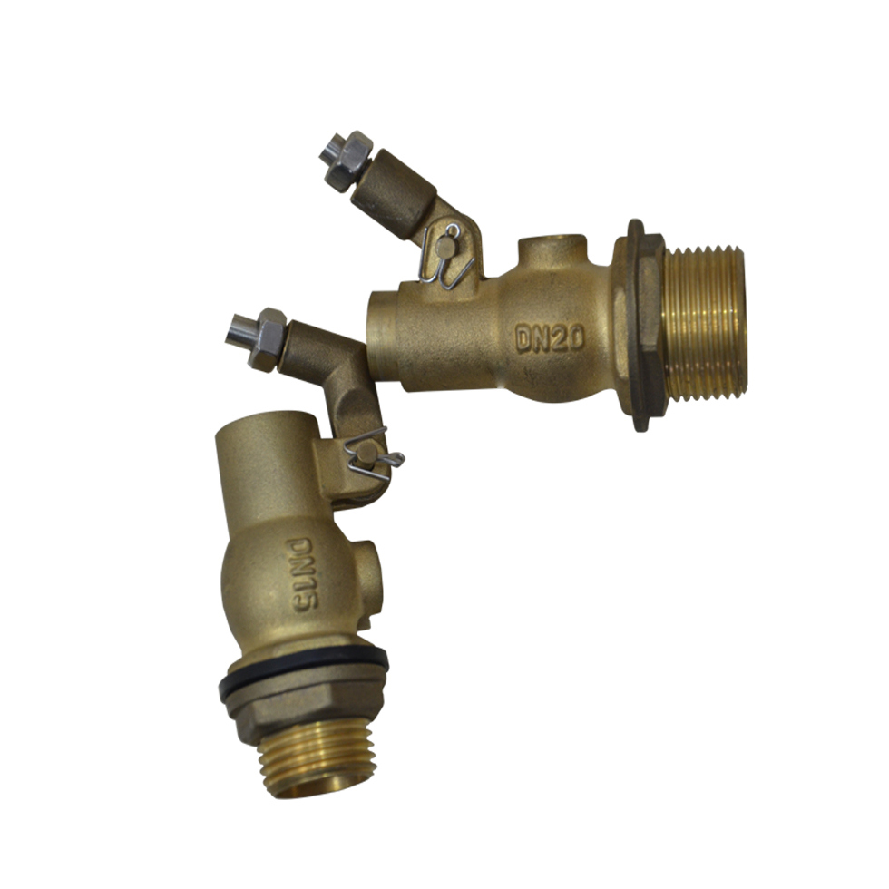 Angle Brass Float Valve with Brass Stem Stainnless Steel Ball