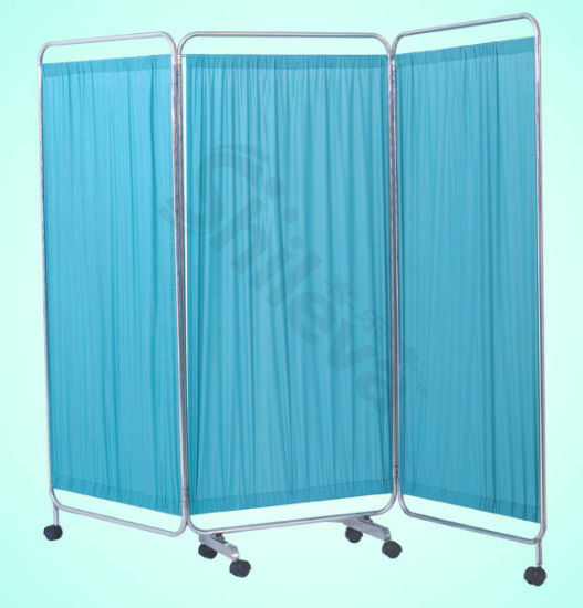 Stainless Steel Hospital Ward Folding Screen Hospital Furniture (SLV-E4005)