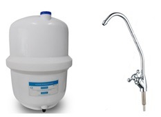 50gpd Standard RO Water Purifier Manual Flush Quick Fitting with 3.2g Plastic Pressure Water Tank