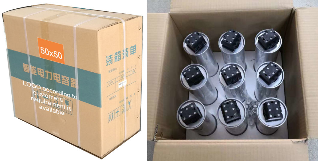 polypropylene film cylindrical aluminum case sefl-healing shunt capacitor