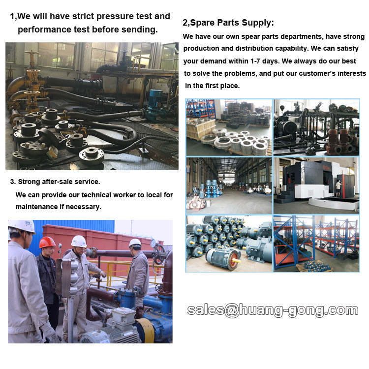 Huagngong Electric stainless Steel Twin Screw Pump for Chemical Transfer