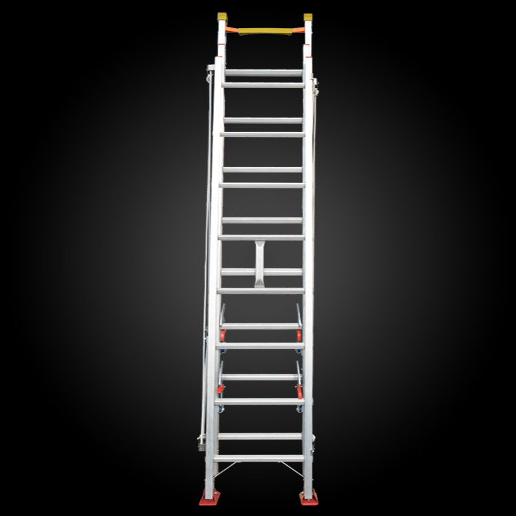 Aluminum Ladder Rope Control Fire Escape Extension Ladder