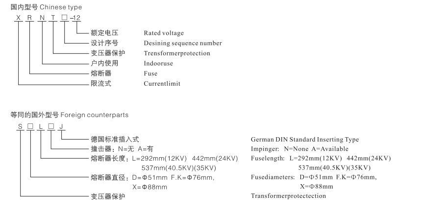 12kv 100A High Voltage Current Limiting Fuse for Transformer Protection (Germany DIN Standard)