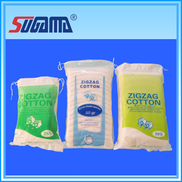 Disposable Absorbent Zigzag Cotton Wool Supplier