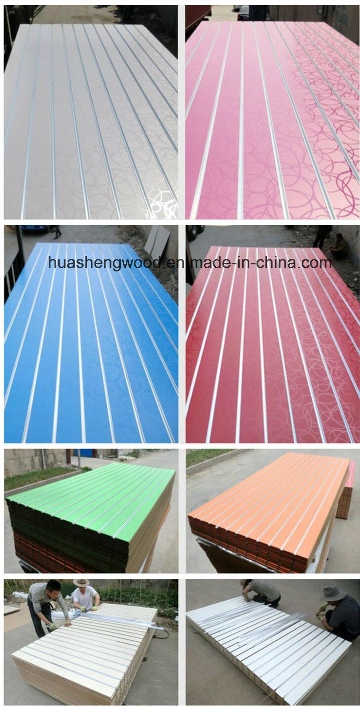 Slotted MDF Board / Slat Wall Panel/ Slot Board for Display