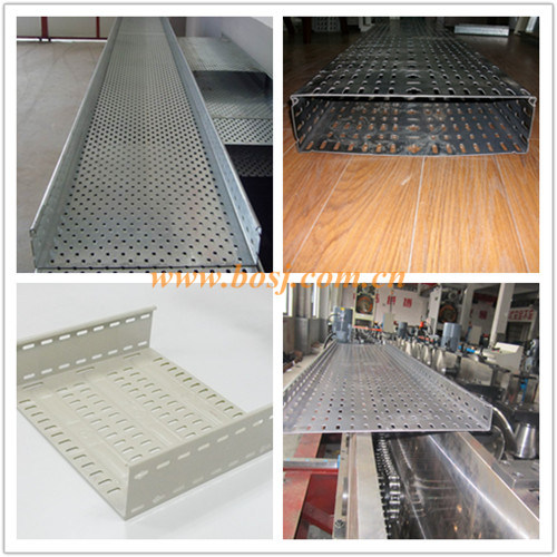 Cold Rolled Strip Cantilever Cable Tray Roll Forming Machine with Punching System