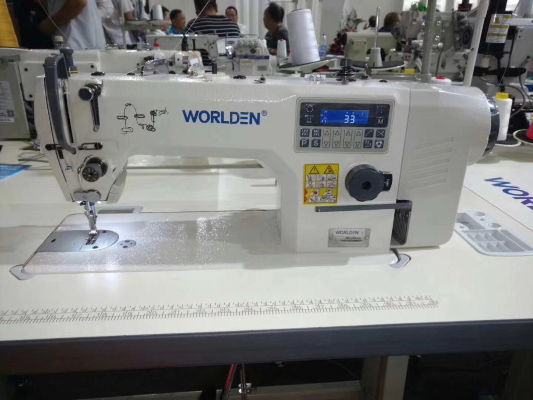 Wd-9910-D4 Direct Drive Lockstitch Machine with Auto-Trimmer and Auto Pressure Foot.