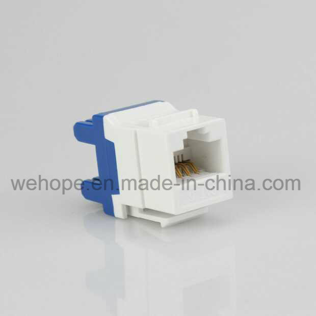 High Performance 180 Degree RJ45 CAT6 Female Keystone Jack