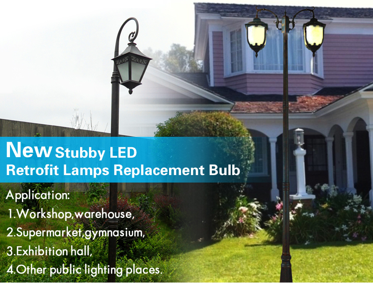 7200lm Ce Stubby LED HID Replacement E40 60W