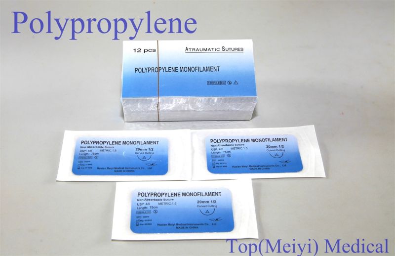 Surgical Suture with Needle- Polypropylene Monofilament Suture
