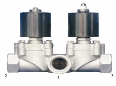 Air 24V Two Position Three Way Solenoid Valve