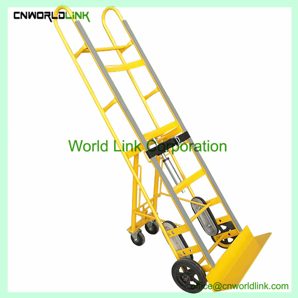 High Quality 300kgs Foldable Climb Stairs Hand Carts Steel Trolleys