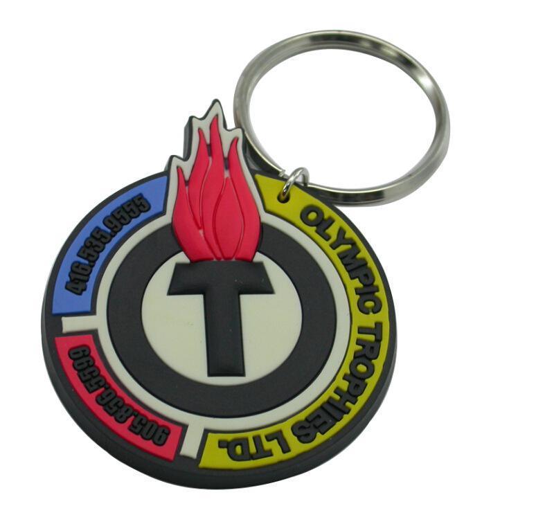 Wholesale Various Custom Soft PVC Rubber Keyring