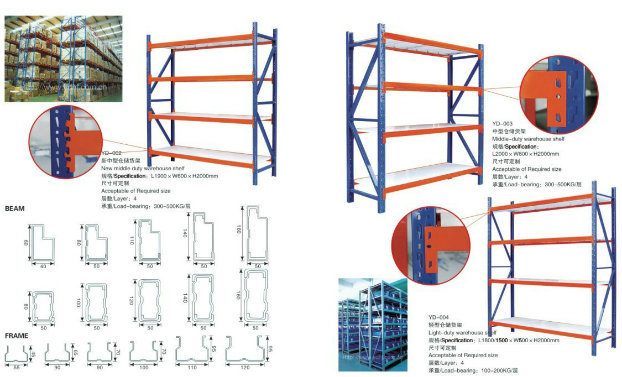 100-200kg Warehouse Storage Rack Mold Shelf