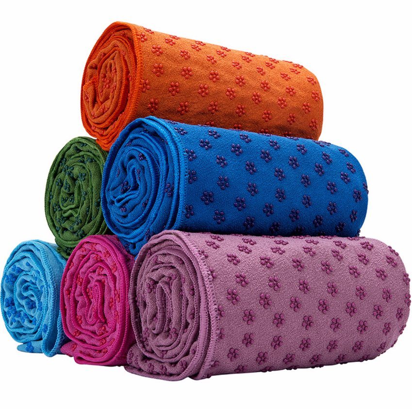 Wholesale Eco Friendly Sport Custom Non Slip Hot Microfiber Yoga Mat Towel