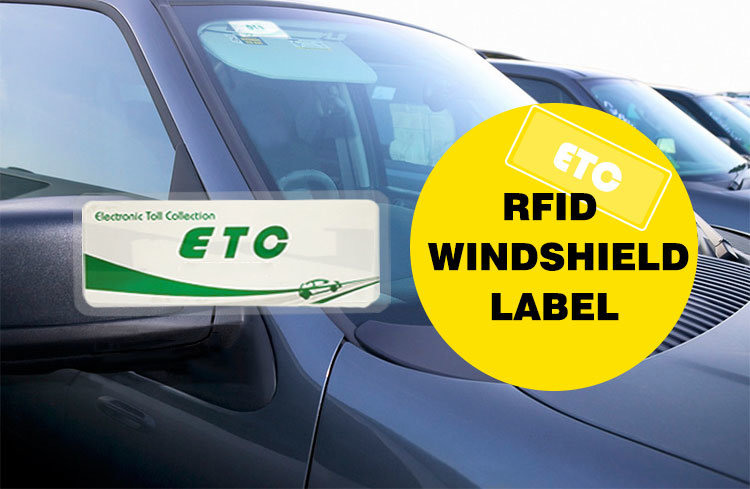 Hot Sale UHF Windshield Tags Pet RFID Sticker for Car Tracking