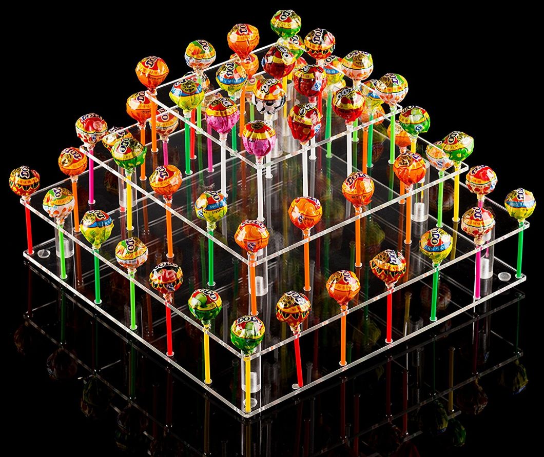 Square Clear Acrylic Cake Pops Stand