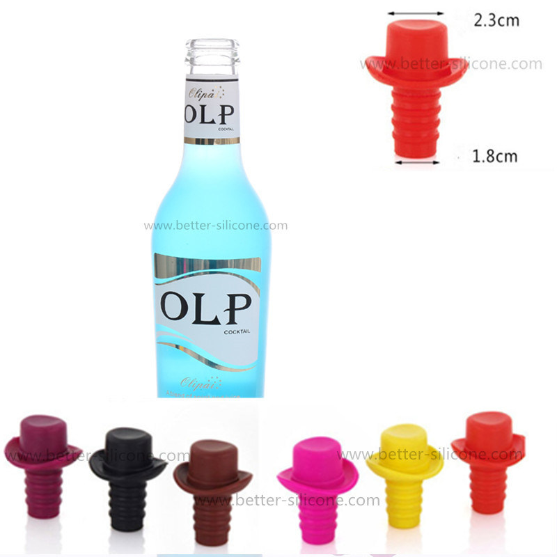 Customized Glass Wine Bottle Food Grade Silicone Rubber Plug Stoppers