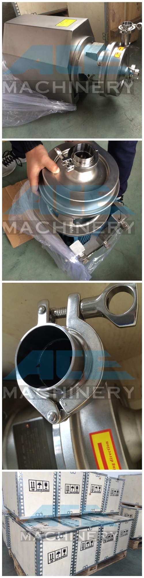 Sanitary Stainless Steel Flushed Double Mechanical Seal Centrifugal Pump (ACE-B-X4)