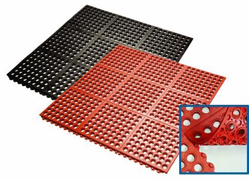 Anti-Fatigue Kitchen Rubber Mat, Interlocking Kitchen Rubber Floor Mat