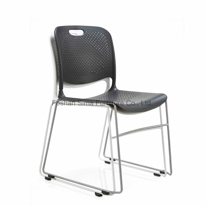 Cheap White PP Plastic Stacking Office Chairs Factory