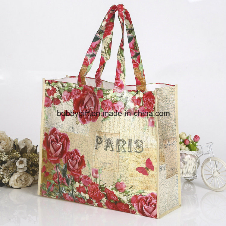Promotional Glossy Laminated Non Woven Shopping Bag