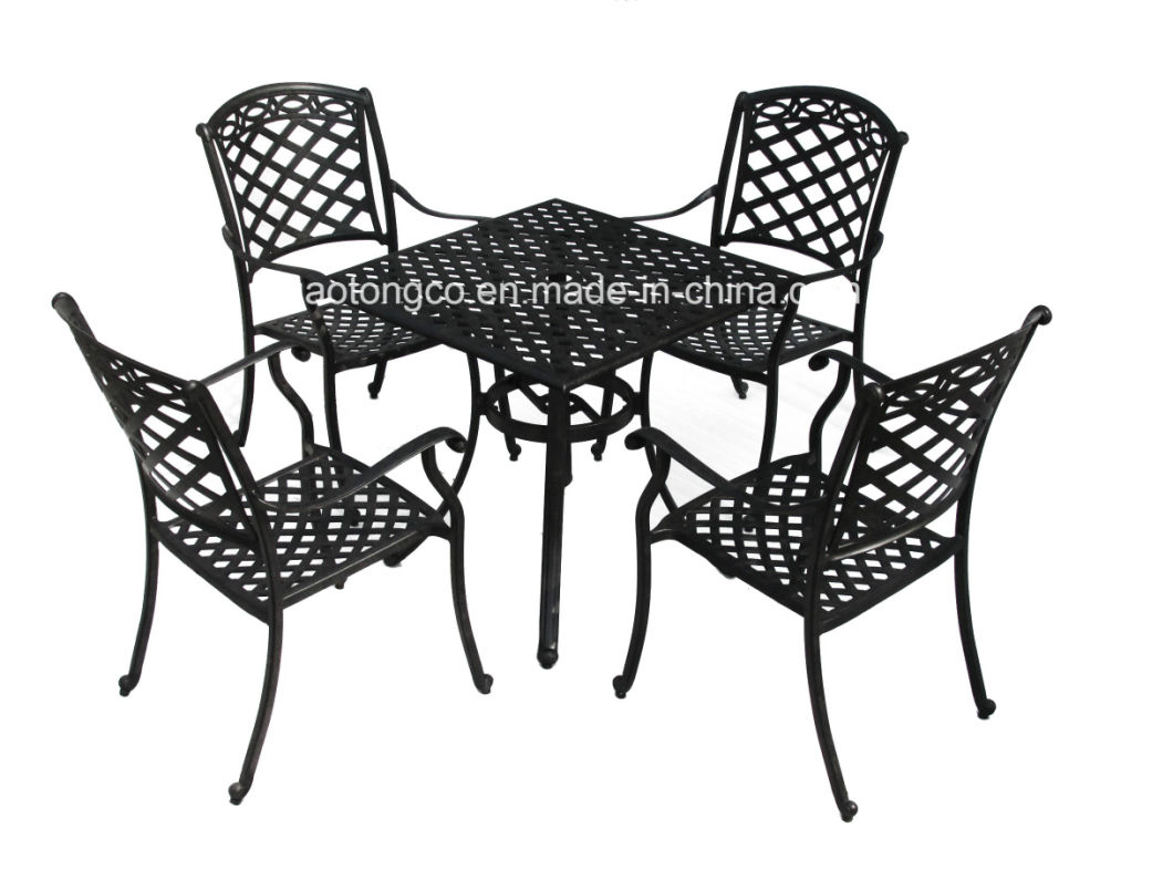 Outdoor Furniture General Use and Metal Material Cast Aluminum Patio Sets